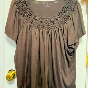 Croft & Barrow Women's Brown Top